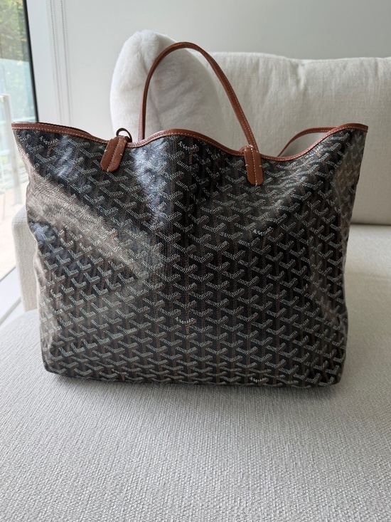Goyard Handbags - Goyardine Saint Louis GM Black Gold
